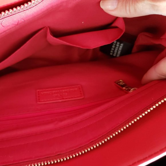 NWT - Badgley Mischka - Vegan Leather Red Purse Bag Tote - GREAT for Holidays! - Picture 12 of 14